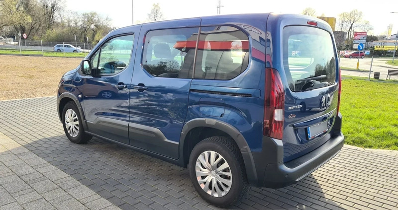 Peugeot Rifter cena 64700 przebieg: 150000, rok produkcji 2019 z Częstochowa małe 436
